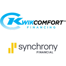 Kwik Financing and Synchrony logos